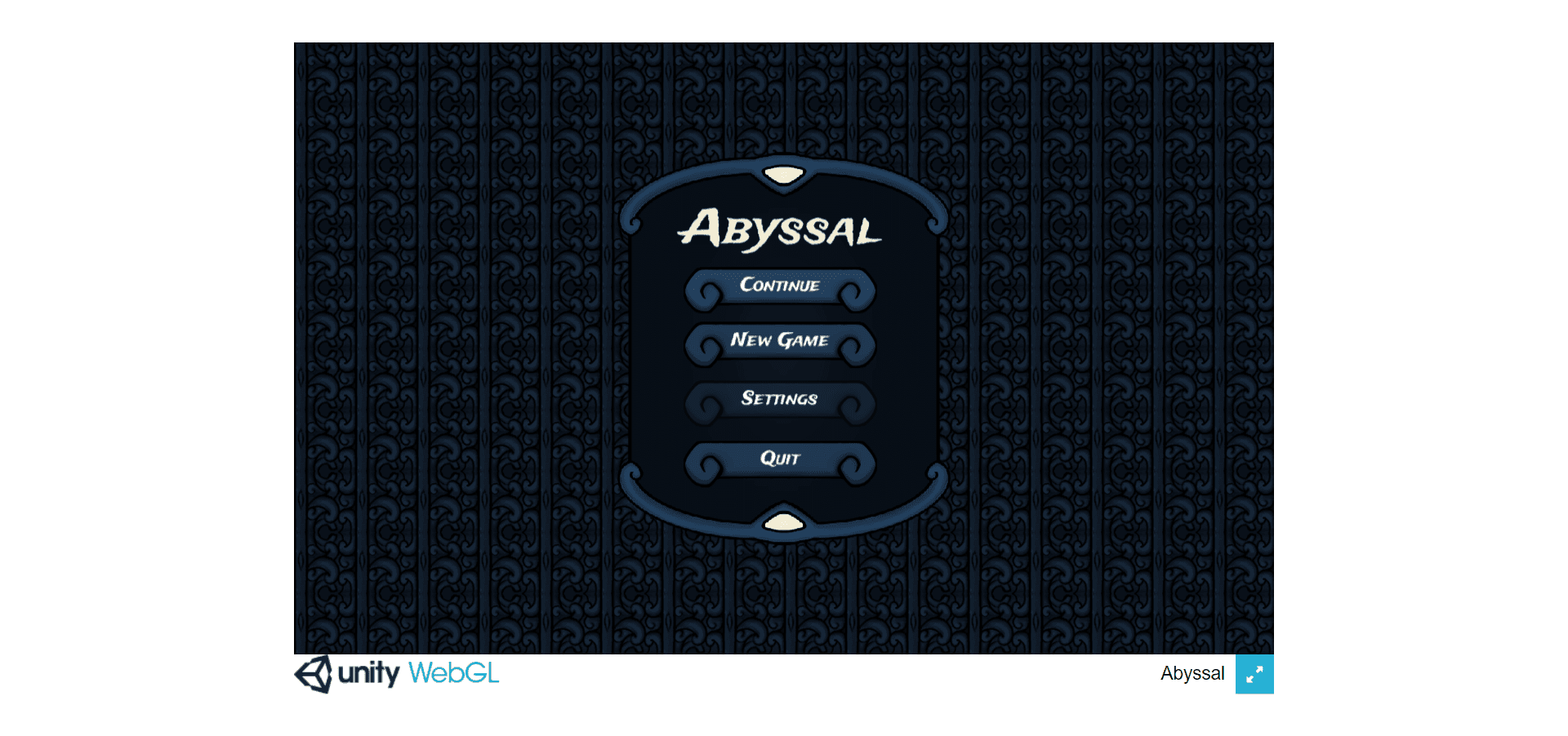 screenshot of Abyssal main menu