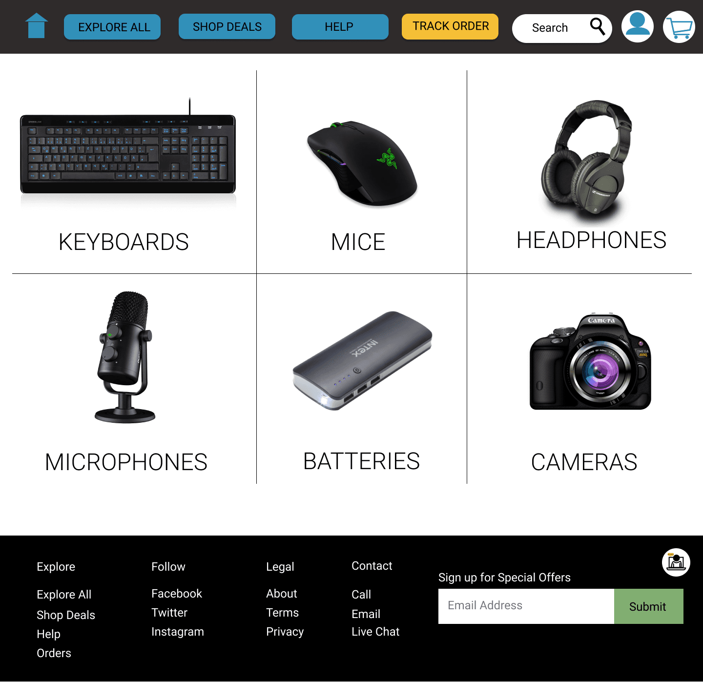 High fidelity prototype screen 2