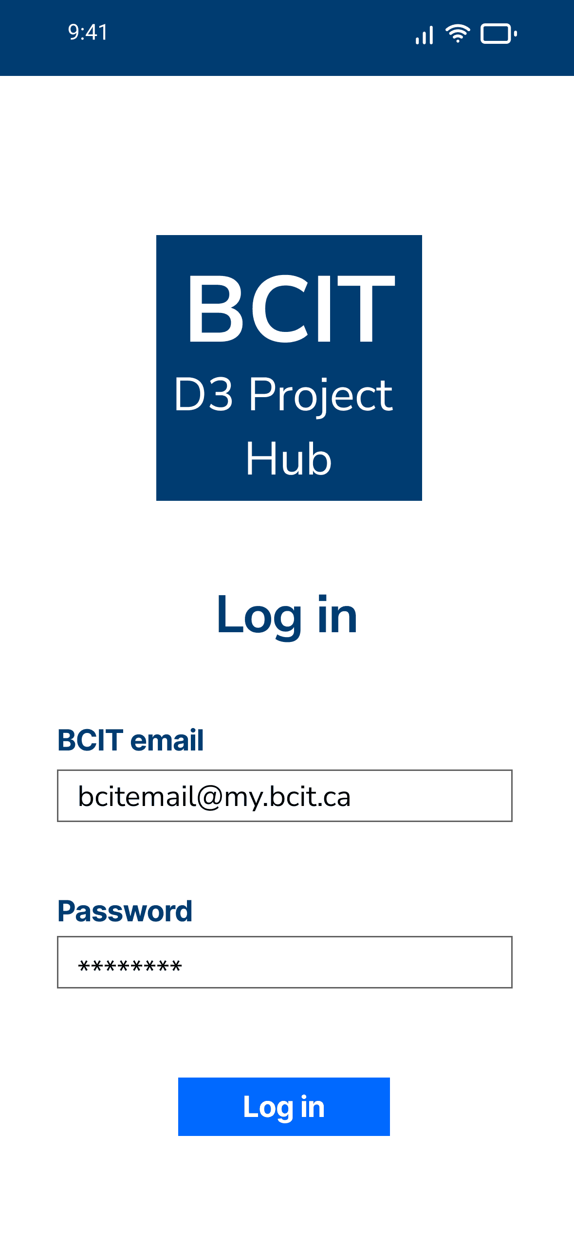 Wireframe for D3 Project Hub