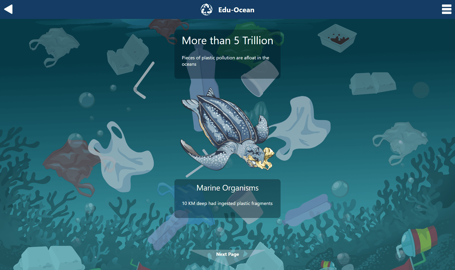 Edu-Ocean final design screen 5