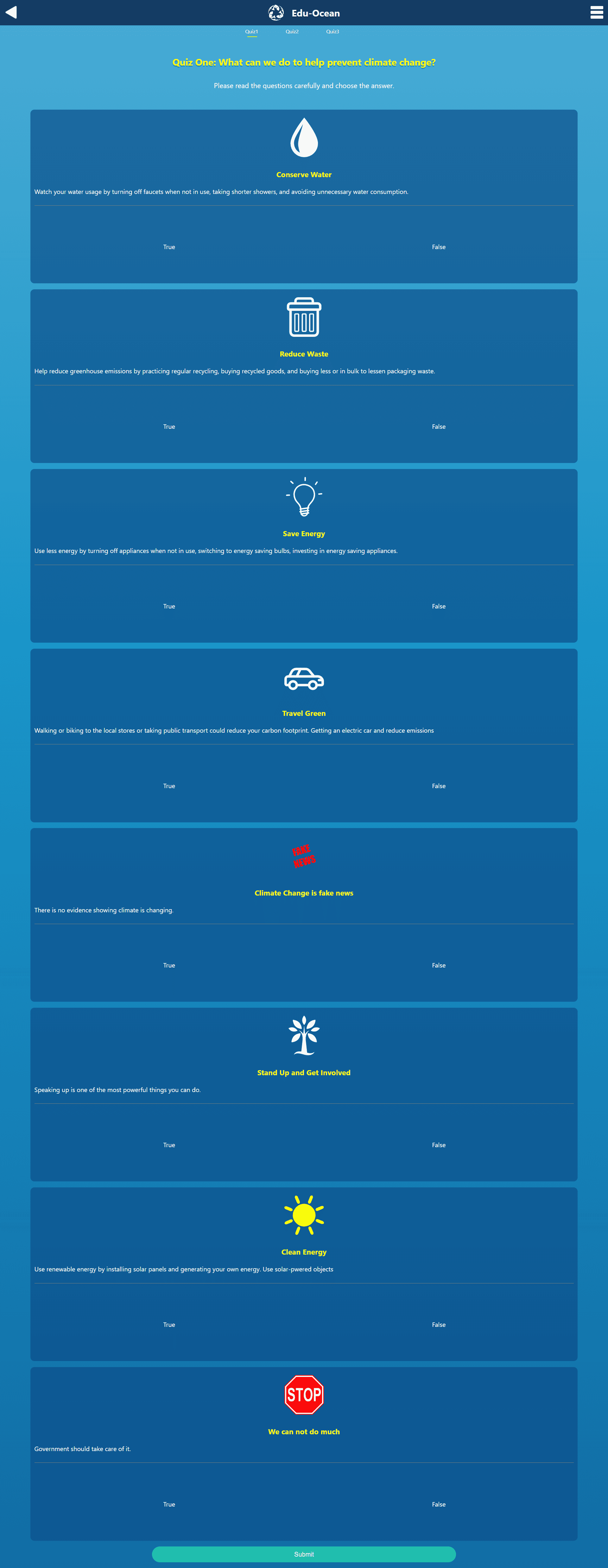 Edu-Ocean final design screen 7