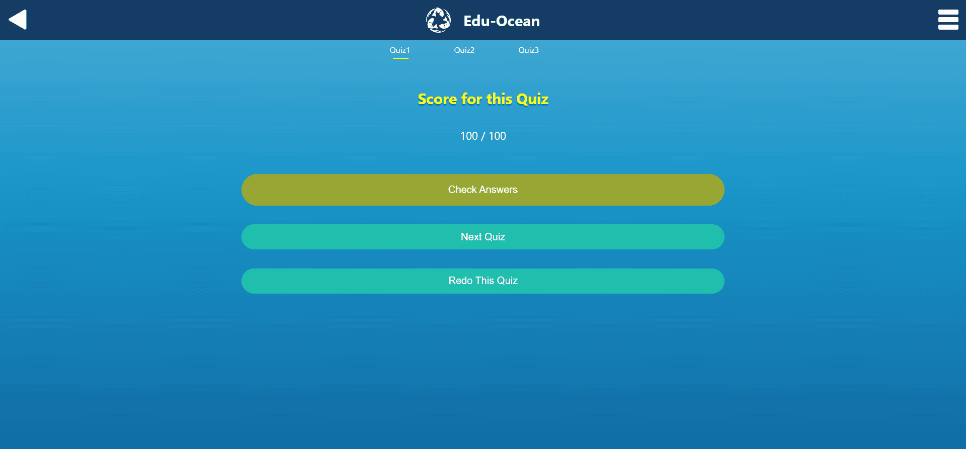 Edu-Ocean final design screen 8