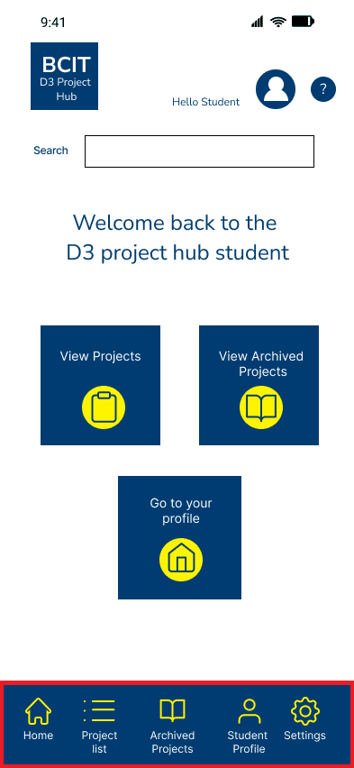 Ideation materials for D3 Project Hub