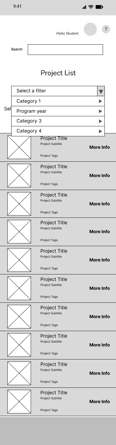 Wireframe for D3 Project Hub